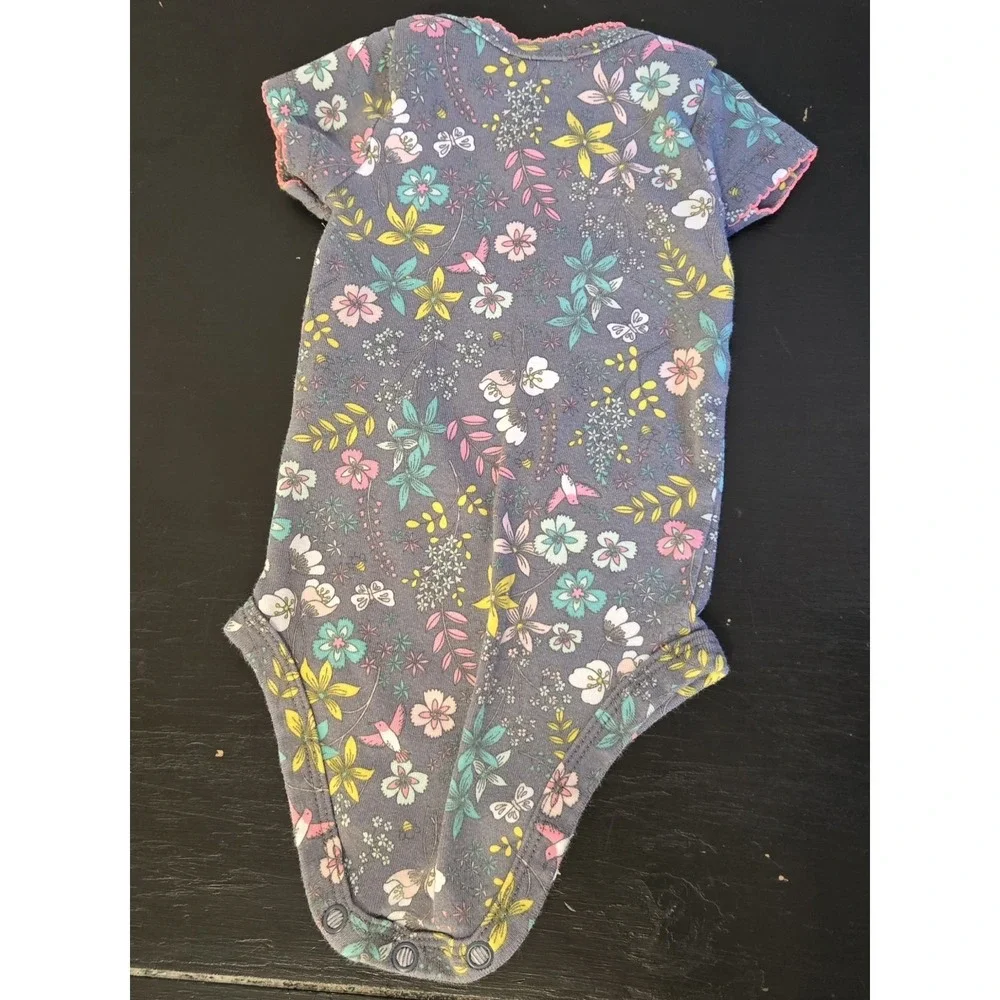 Lot Of 4 Infant Girl's SZ  3 Month OneZs‎ And Dress Spring/Summer Okie Dokie